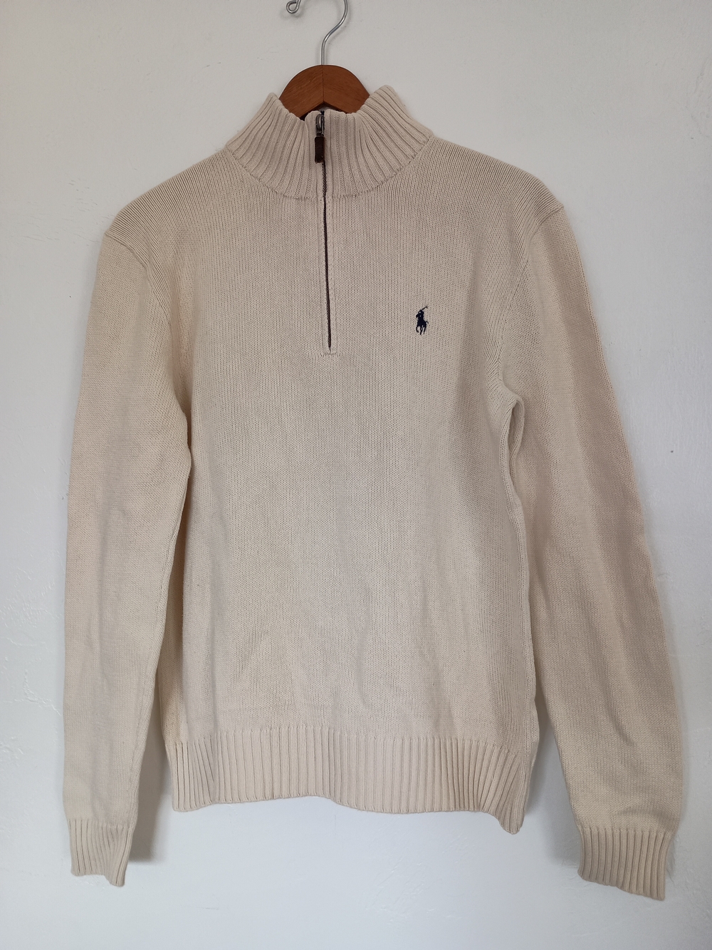 Polo Ralph Lauren Cotton Knit Quarter Zip Sweater